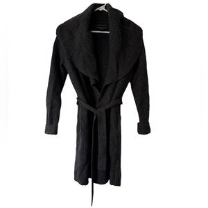 Tahari Women’s 100% Cashmere Cardigan Size Small Dark Gray Great Condition!